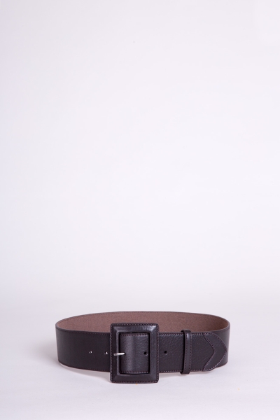  GIZIA - Dark Brown Leather Belt