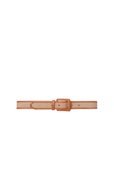  GIZIA - Leather Detail Mesh Belt