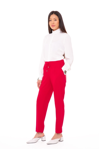 GIZIA - Bağlama Detayı Kırmızı Havuç Pantolon