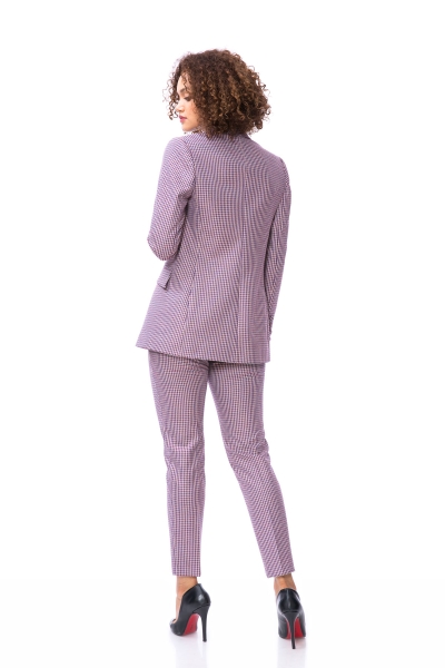 Gizia Blue Women's Suit With Crow's Feet Pattern With Mono Closure. 3 Gizia Blue Women's Suit With Crow's Feet Pattern With Mono Closure. 3
