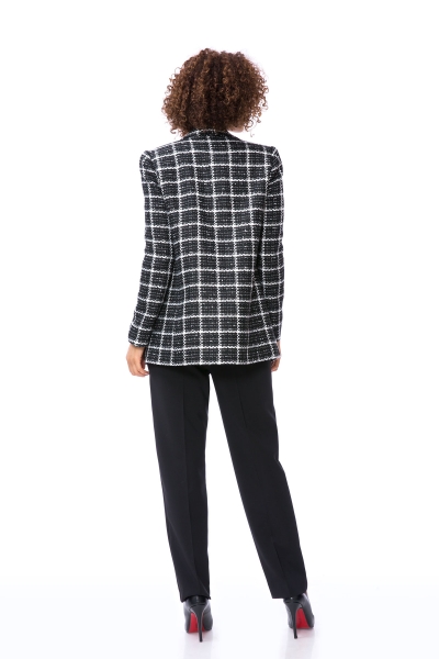 Gizia Black Suit with Tweed Jacket. 1