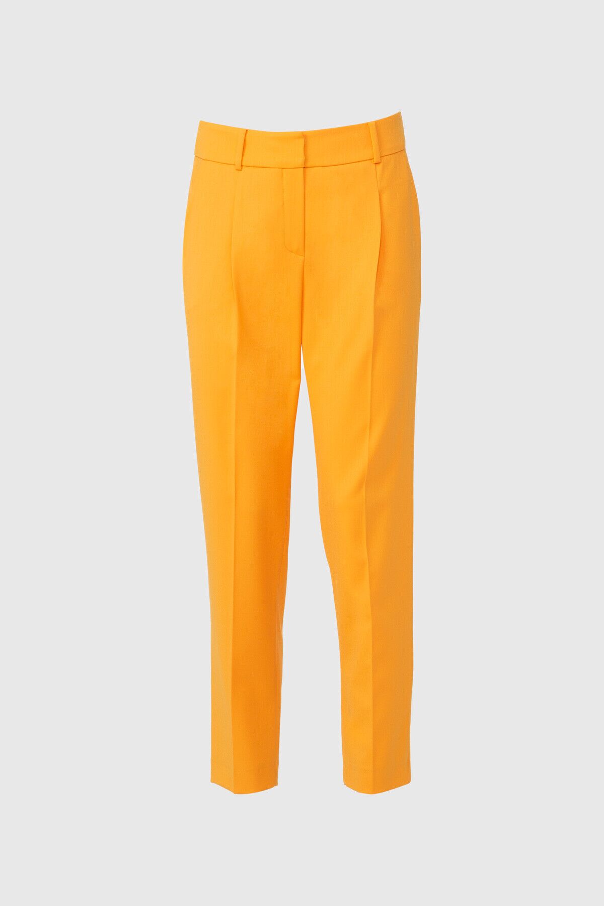  GIZIA - Classic Ankle Length Orange Trousers
