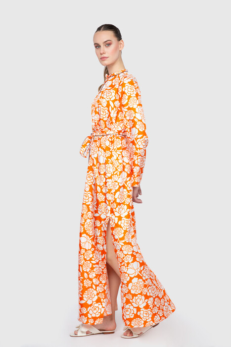 Gizia Floral Patterned Ankle-Length Dress. 2