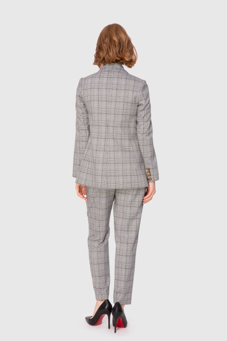 Gizia Checkered Suit With Mono Fastening. 3 Gizia Checkered Suit With Mono Fastening. 3