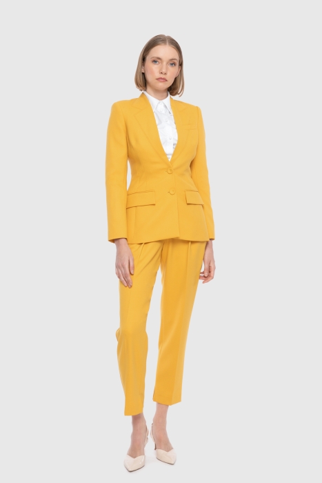 Gizia Blazer Classic Jacket with Stitched Collar Detail. 1 Gizia Blazer Classic Jacket with Stitched Collar Detail. 1