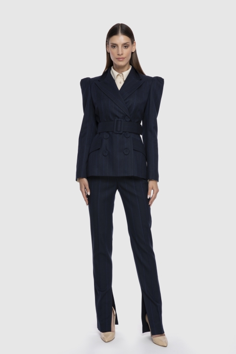 Gizia Belt Detailed Blazer Jacket. 1