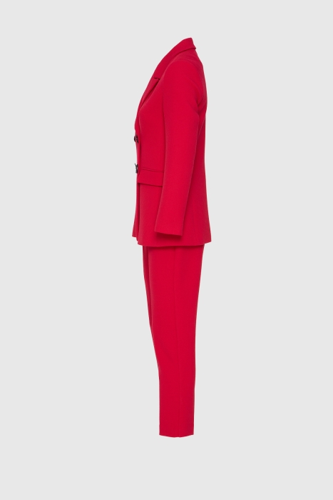 Gizia Textured Tweed Fabric Carrot Trousers Pink Suit. 2 Gizia Textured Tweed Fabric Carrot Trousers Pink Suit. 2