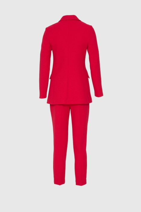 Gizia Textured Tweed Fabric Carrot Trousers Pink Suit. 3 Gizia Textured Tweed Fabric Carrot Trousers Pink Suit. 3