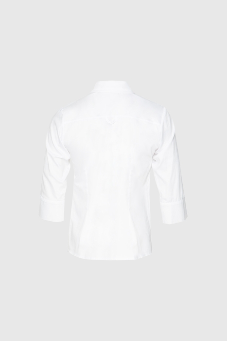 Gizia Pocket Detailed White Shirt. 3