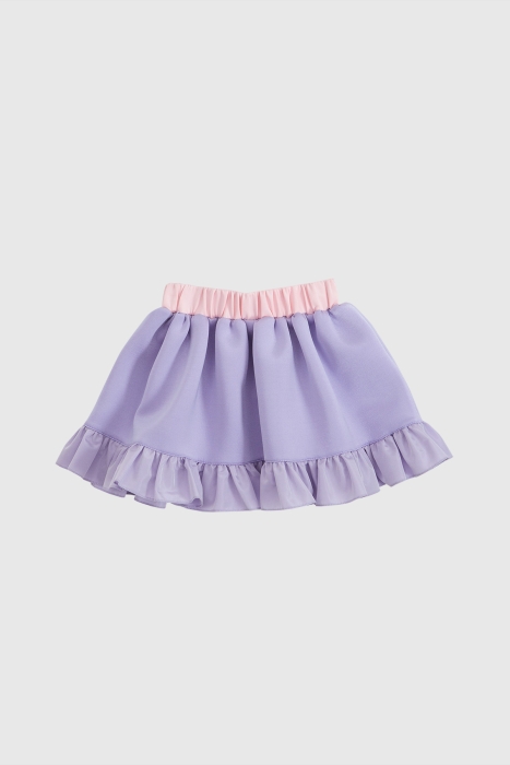 Gizia Frill And Applique Detailed Scuba Skirt. 1