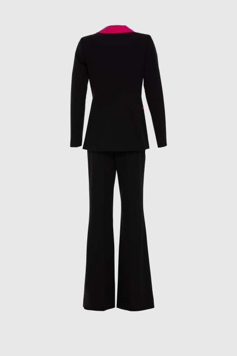 Gizia Contrast Collar Black Suit. 3 Gizia Contrast Collar Black Suit. 3