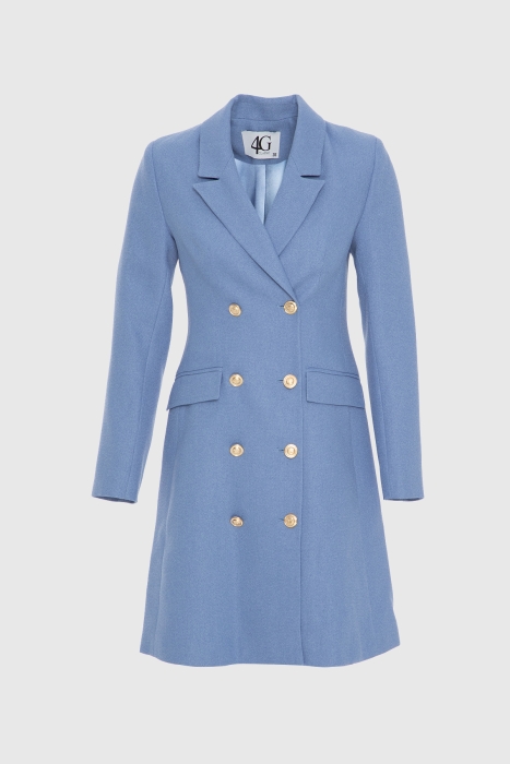 Gizia Blue Mini Jacket Dress. 1