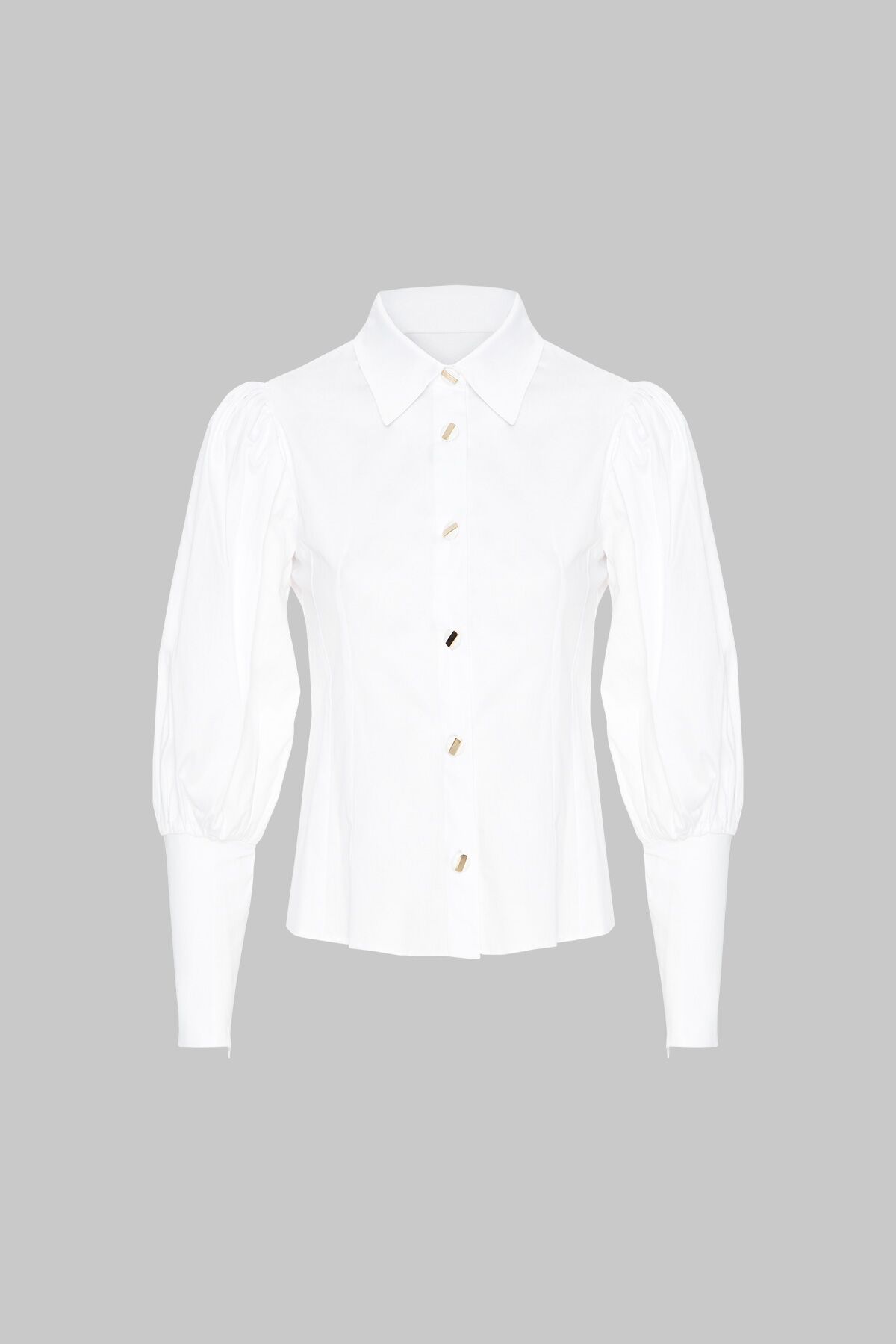 KIWE - Düğme Detaylı Beyaz Gömlek