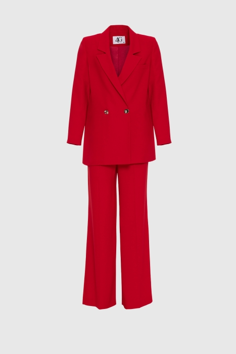 Gizia Double Breasted Closure Red Crepe Set. 1 Gizia Double Breasted Closure Red Crepe Set. 1