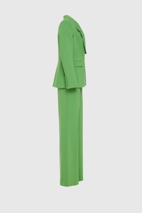 Gizia Double Buttoned Green Suit with Palazzo Pants. 2