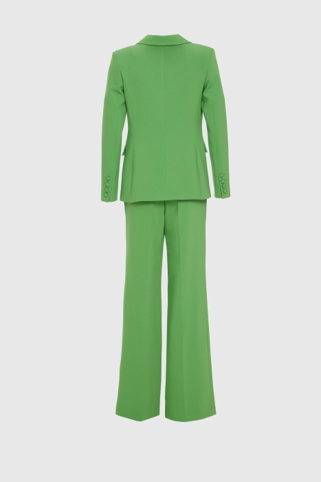 Gizia Double Buttoned Green Suit with Palazzo Pants. 3