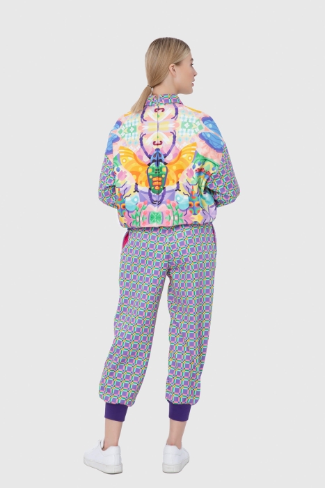 Gizia Color Printed Scuba Sweatshirt. 3 Gizia Color Printed Scuba Sweatshirt. 3