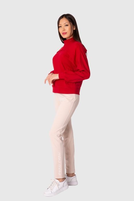 Gizia Neon Zipper Detailed Half Collar Sweatshirt. 1 Gizia Neon Zipper Detailed Half Collar Sweatshirt. 1