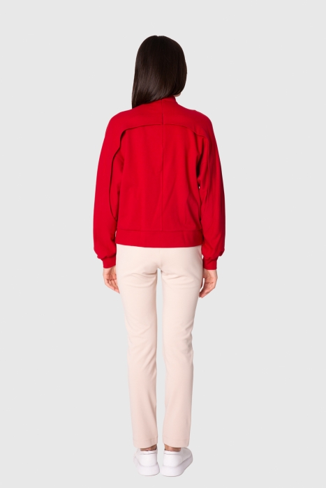 Gizia Neon Zipper Detailed Half Collar Sweatshirt. 2 Gizia Neon Zipper Detailed Half Collar Sweatshirt. 2
