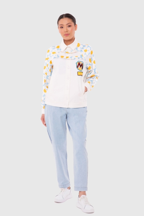 Gizia Patterned Jean Jacket. 1 Gizia Patterned Jean Jacket. 1