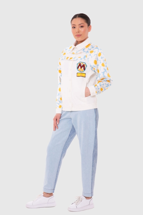 Gizia Patterned Jean Jacket. 2 Gizia Patterned Jean Jacket. 2