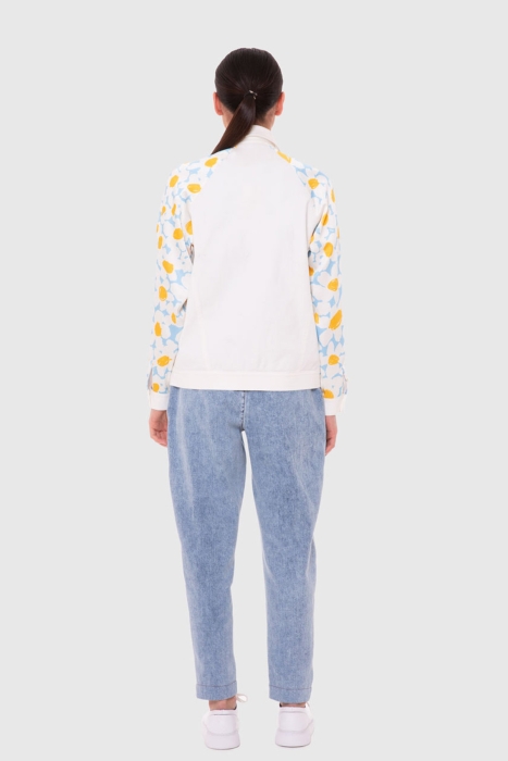 Gizia Patterned Jean Jacket. 3