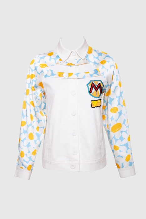 Gizia Patterned Jean Jacket. 4 Gizia Patterned Jean Jacket. 4