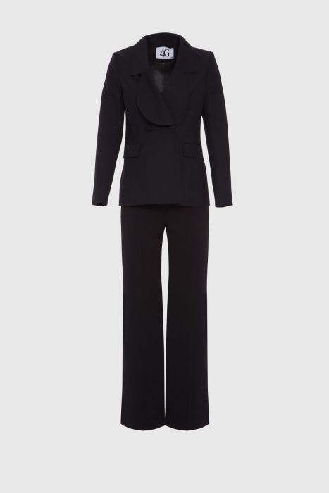 Gizia Double Buttoned Black Suit with Palazzo Pants. 1