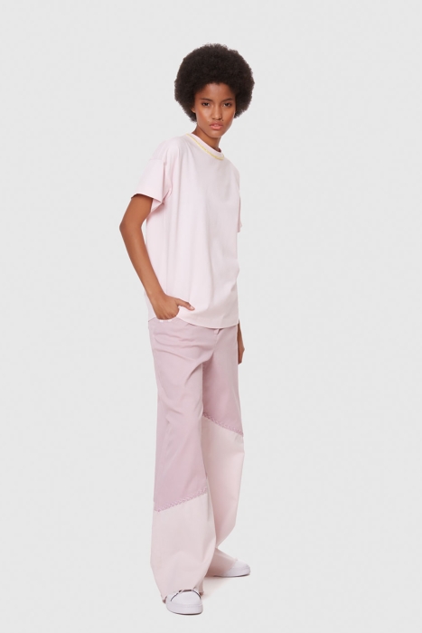 Gizia 2 Colored Palazzo Denim Trousers. 2