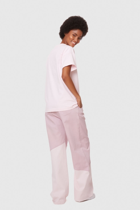 Gizia 2 Colored Palazzo Denim Trousers. 3