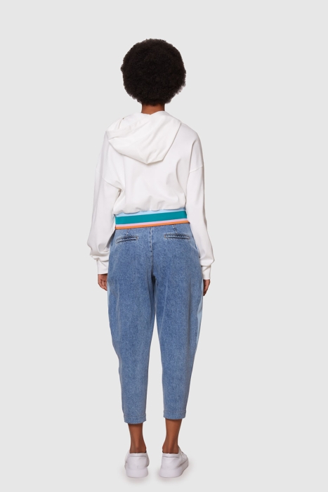 Gizia Hooded Sweatshirt With Colorful Embroidery. 2 Gizia Hooded Sweatshirt With Colorful Embroidery. 2
