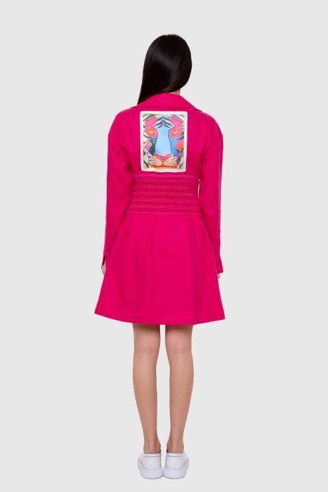 Gizia Fucshia Jacket Dress. 2
