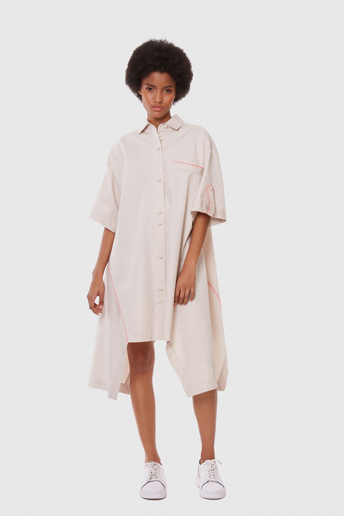 MANI MANI - Asymmetric Oversize Shirt Dress
