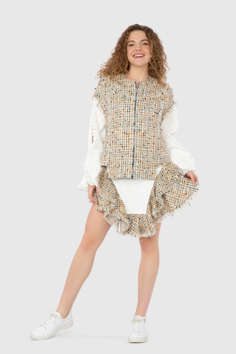 Gizia Ruffled Asymmetrical Cut Skirt. 1 Gizia Ruffled Asymmetrical Cut Skirt. 1