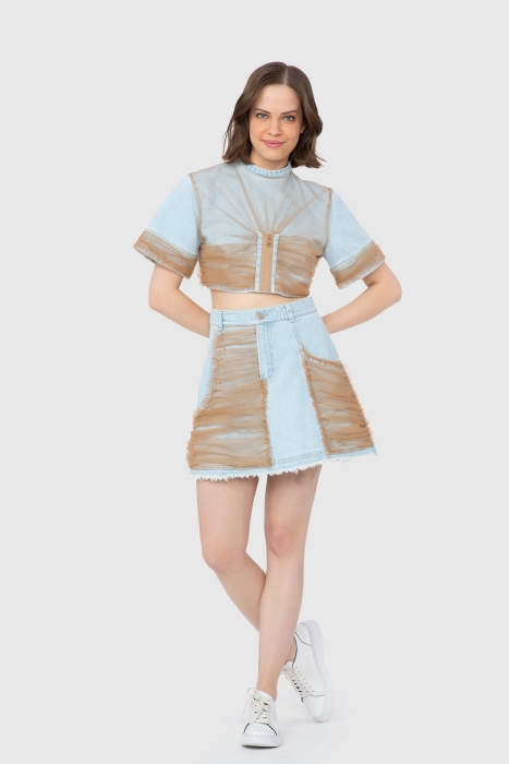 Gizia Tulle Witty Jean Skirt. 1 Gizia Tulle Witty Jean Skirt. 1