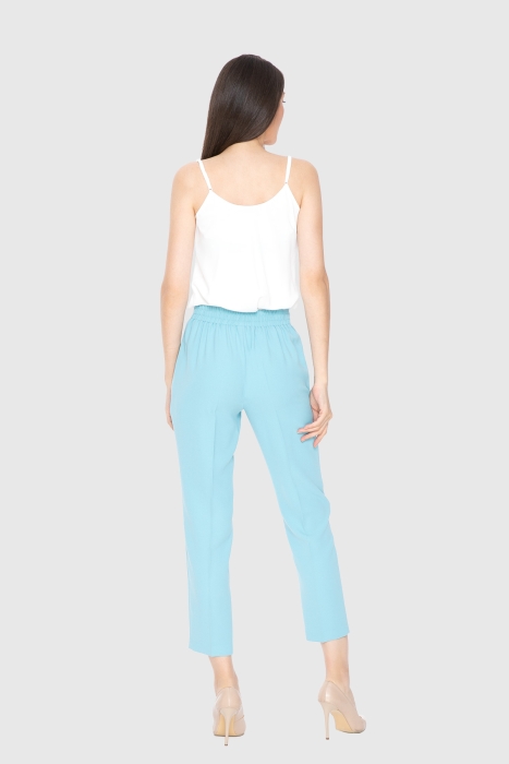 Gizia Ankle-Length Blue Pants. 3