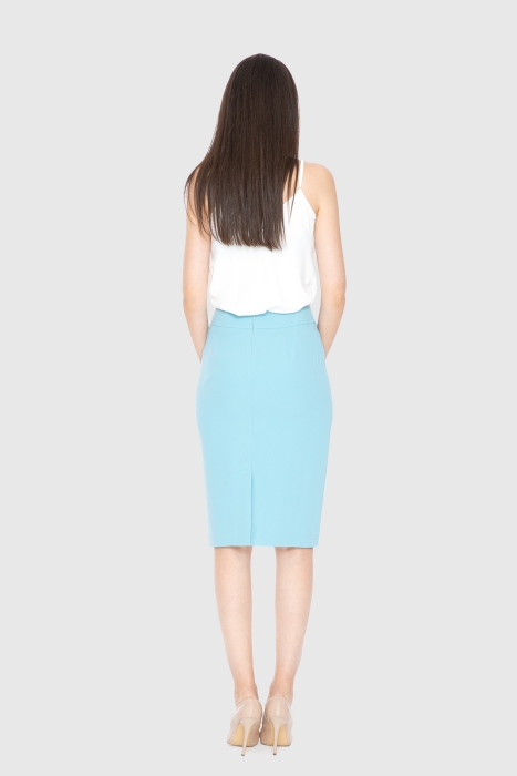 Gizia Blue Midi Skirt. 3