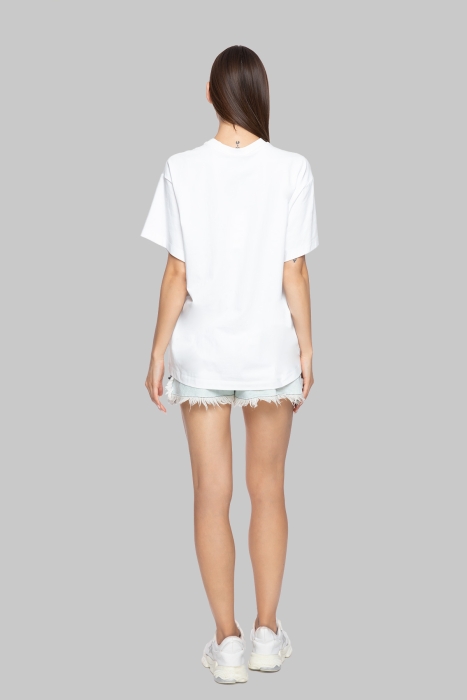Gizia Printed Oversize White Tshirt. 3