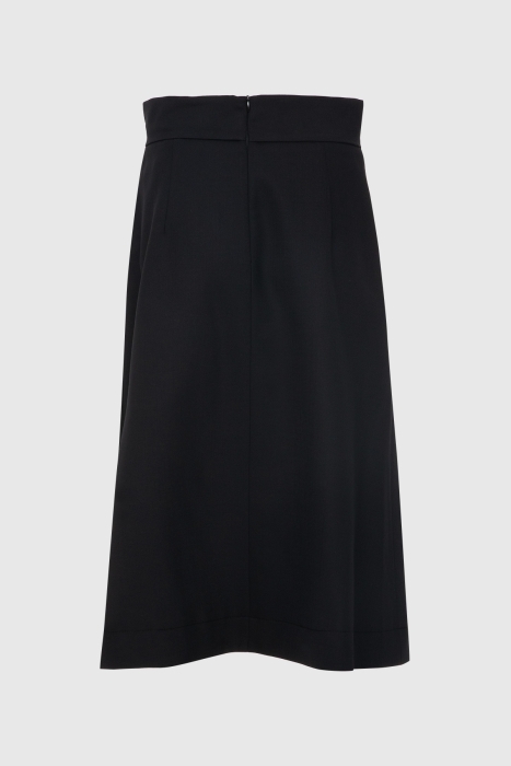 Gizia A Form Knee Length Black Skirt. 3 Gizia A Form Knee Length Black Skirt. 3