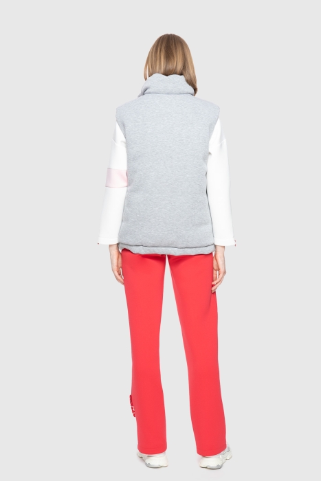 Gizia Red - Gray Double Sided Vest. 6