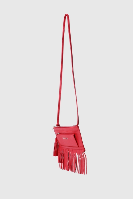 Gizia Tasseled Red Bag. 2