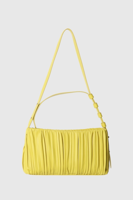 Gizia Yellow Leather Bag. 3