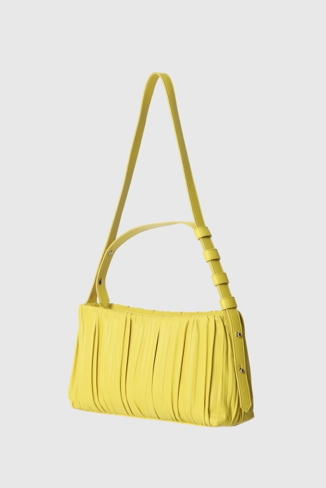 Gizia Yellow Leather Bag. 2