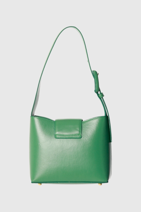 Gizia Logo Detailed Green Handle Bag. 3