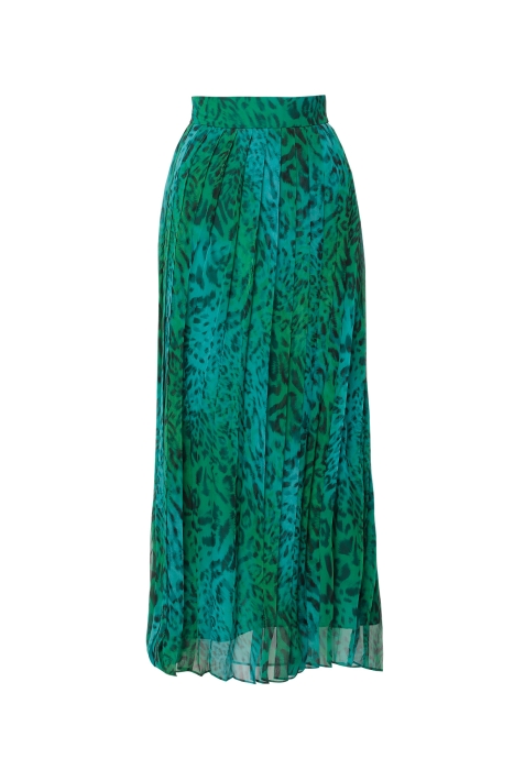 Gizia Pleated Green Midi Skirt. 1 Gizia Pleated Green Midi Skirt. 1