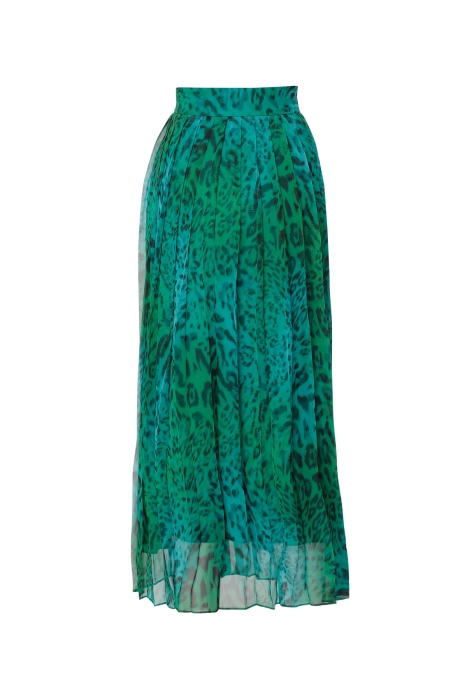 Gizia Pleated Green Midi Skirt. 3 Gizia Pleated Green Midi Skirt. 3