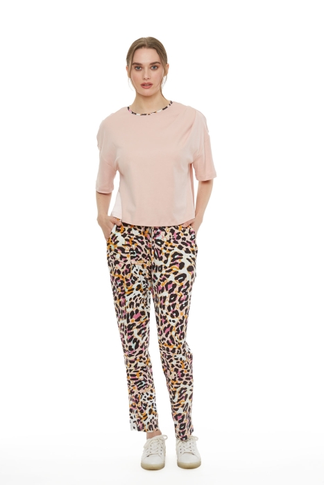 Gizia Pink Top And Pants Matching Set. 1