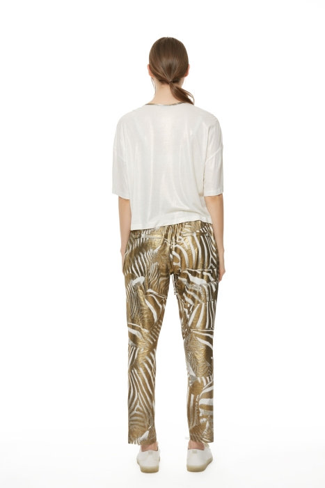 Gizia Patterned Jogger Pants Blouse Suit. 3 Gizia Patterned Jogger Pants Blouse Suit. 3