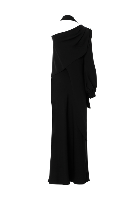 Gizia Black Suit with Floral Brooch. 3 Gizia Black Suit with Floral Brooch. 3