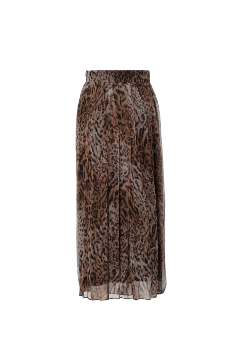 Gizia Pleated Brown Midi Skirt. 1 Gizia Pleated Brown Midi Skirt. 1